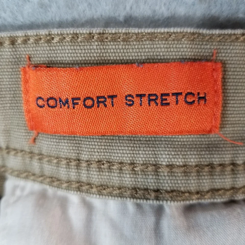 St John's Bay cargo pants men's 32x29 regular fit straight Brown stretch Flex